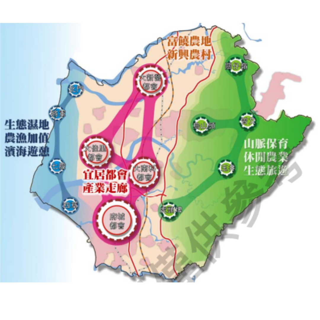 圖四 台南都市空間發展結構(出處:內政部)