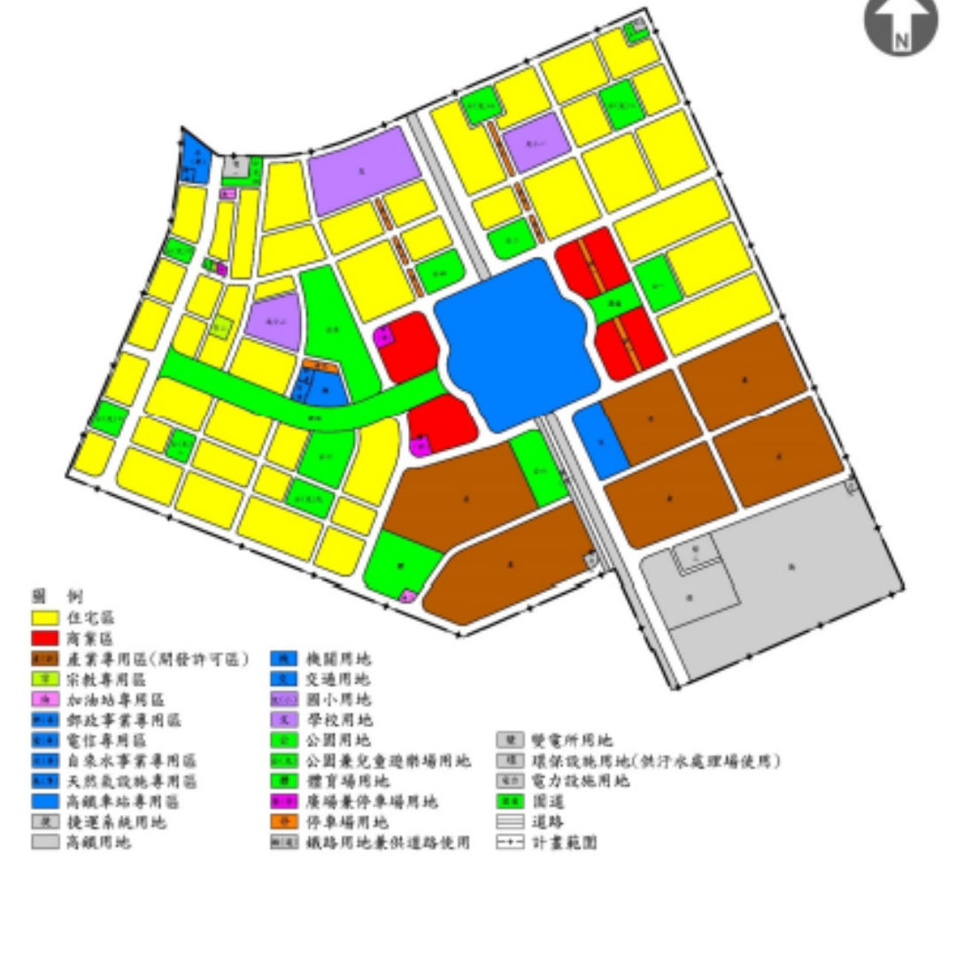 圖五 現行都市計畫(出處:臺南市政府)