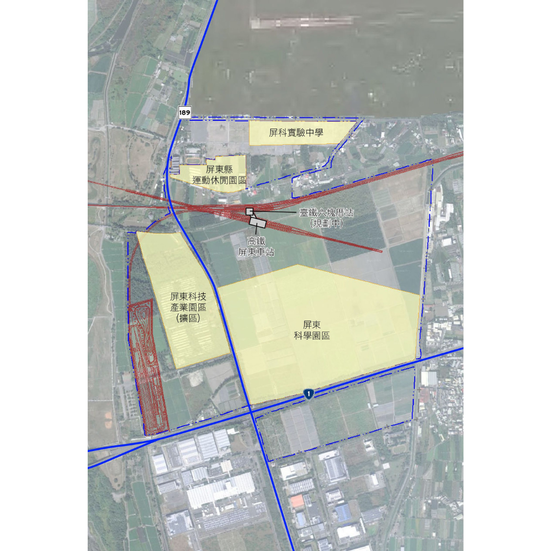 圖三 特定區計畫內各項建設位置(出處:屏東縣政府)