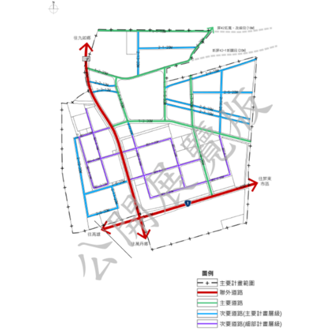 圖六 道路系統(出處:屏東縣政府)