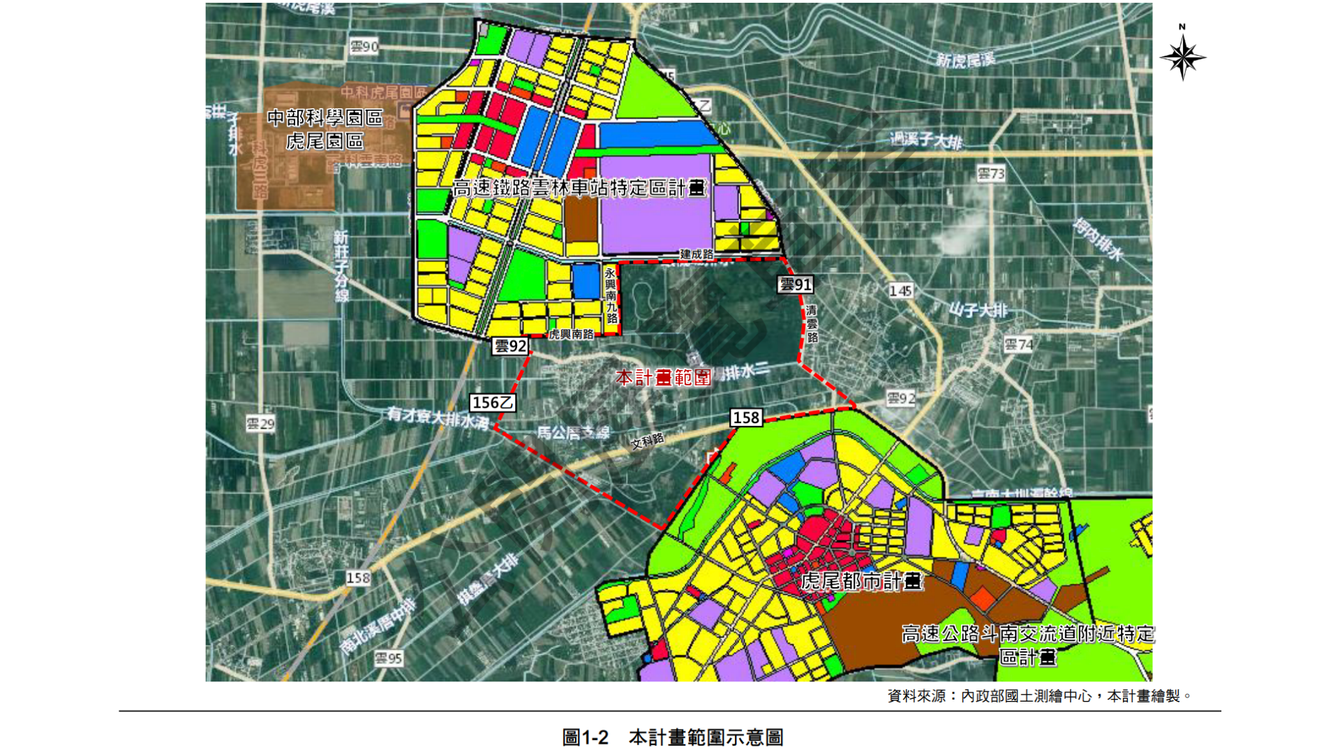 計畫區位置(出處：雲林縣政府城鄉發展局)