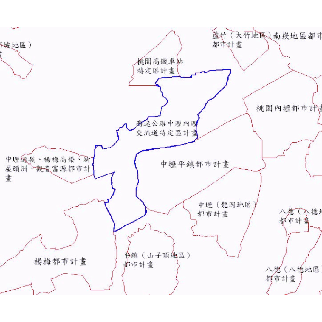 圖2 毗鄰計畫區分布(出處:桃園市政府)