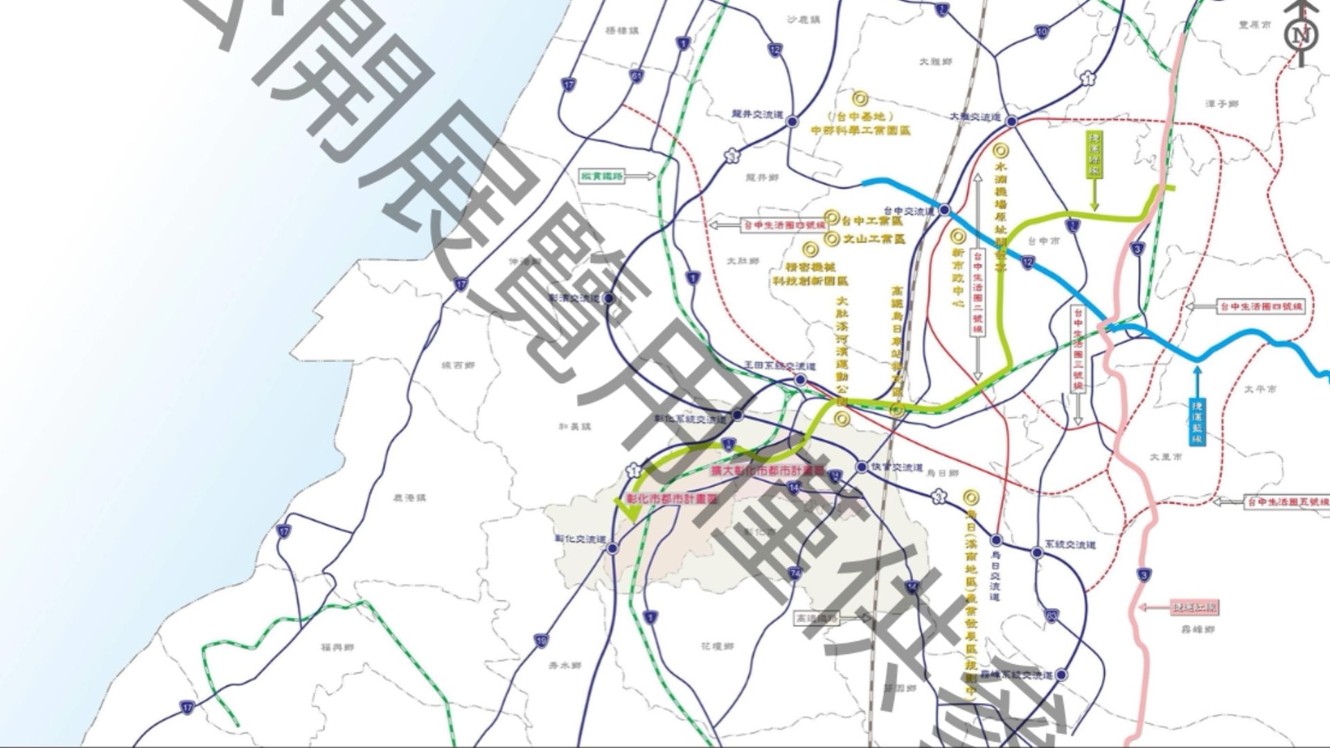 計畫區位示意圖(來源：擬定擴大彰化市都市計畫主要計畫書)