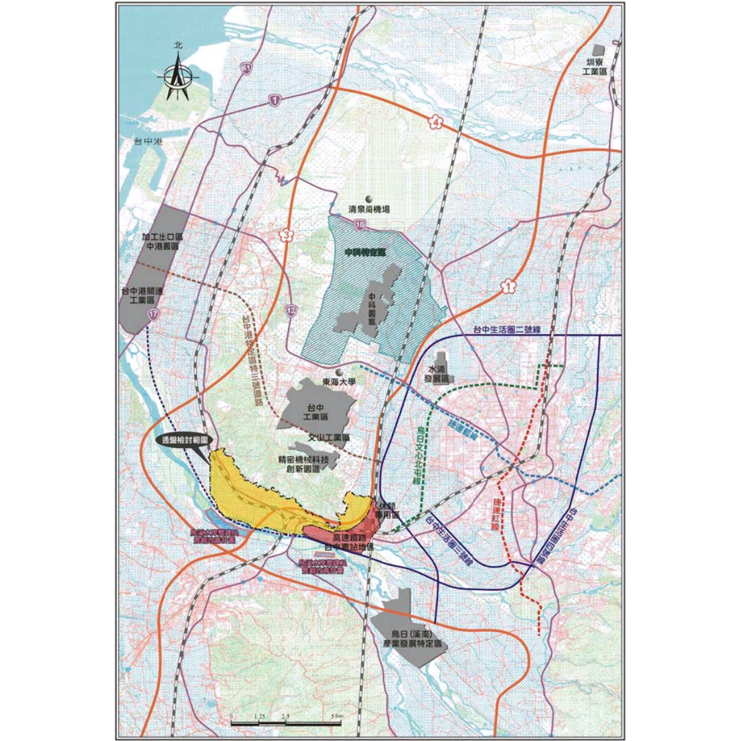 圖三 計畫區周邊相關重大建設計畫(出處:臺中市政府)