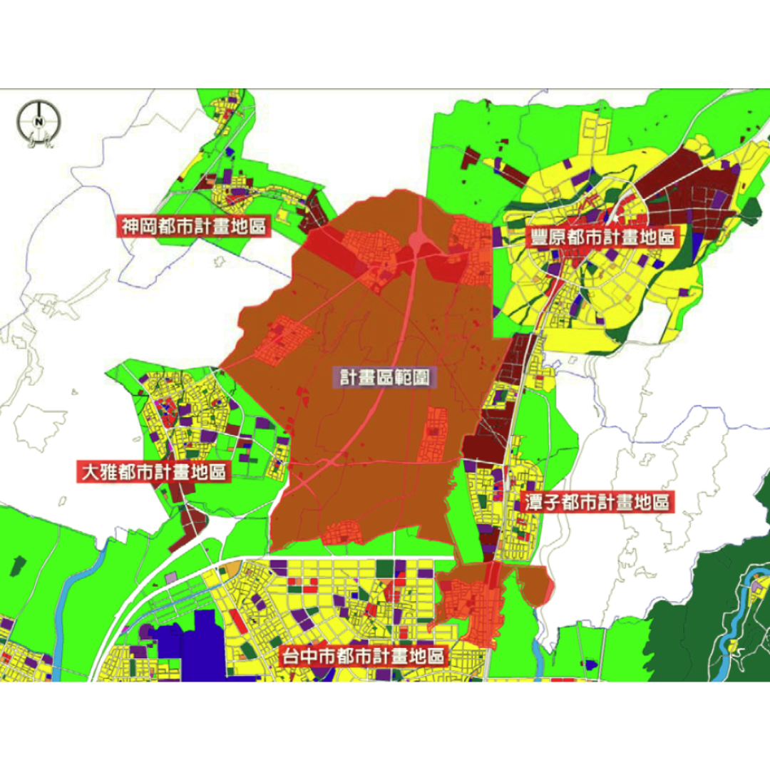 圖二 通盤檢討範圍(出處:臺中市政府)