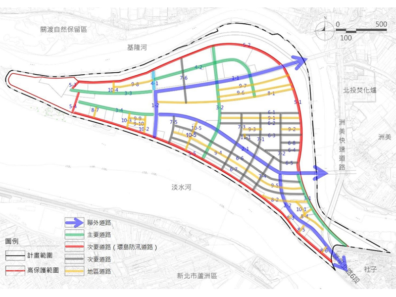 道路系統 (出處:臺北市政府)