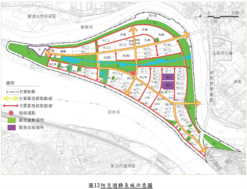 防災避難系統 (出處:臺北市政府)