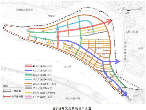 道路寬度 (出處:臺北市政府)