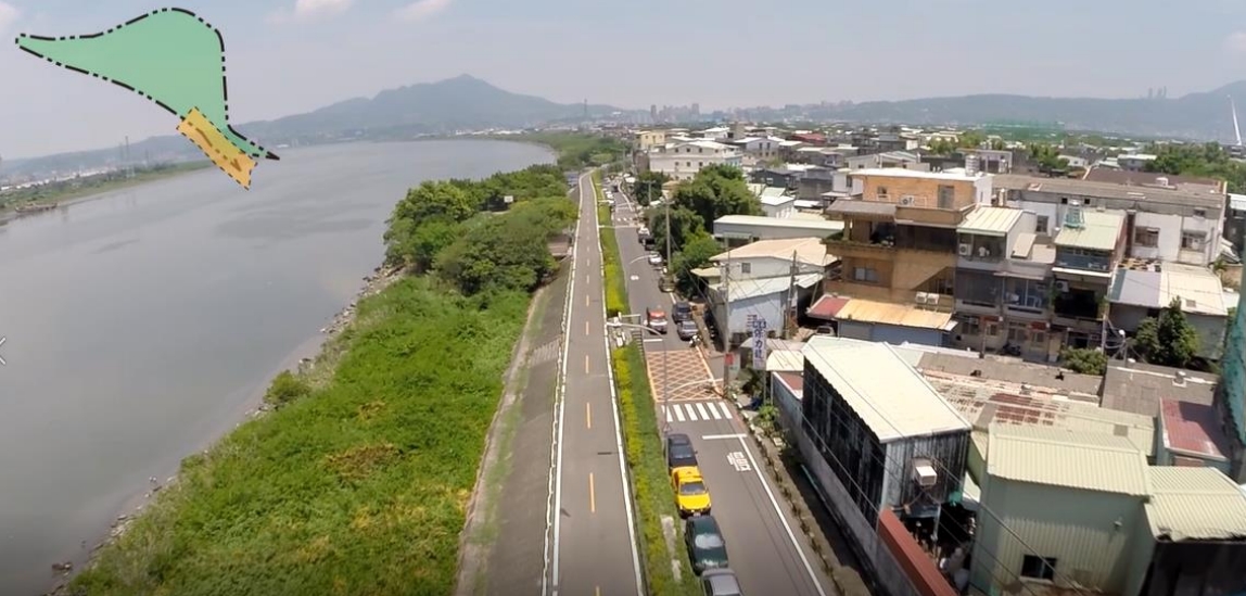 社子島空拍照 (出處:臺北市政府)