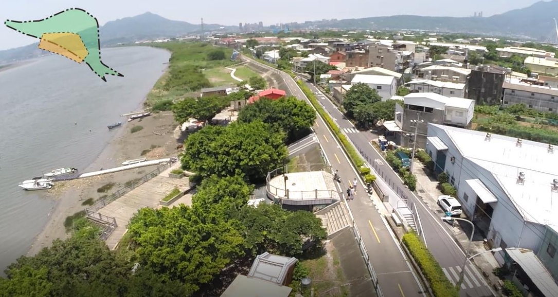 社子島空拍照 (出處:臺北市政府)