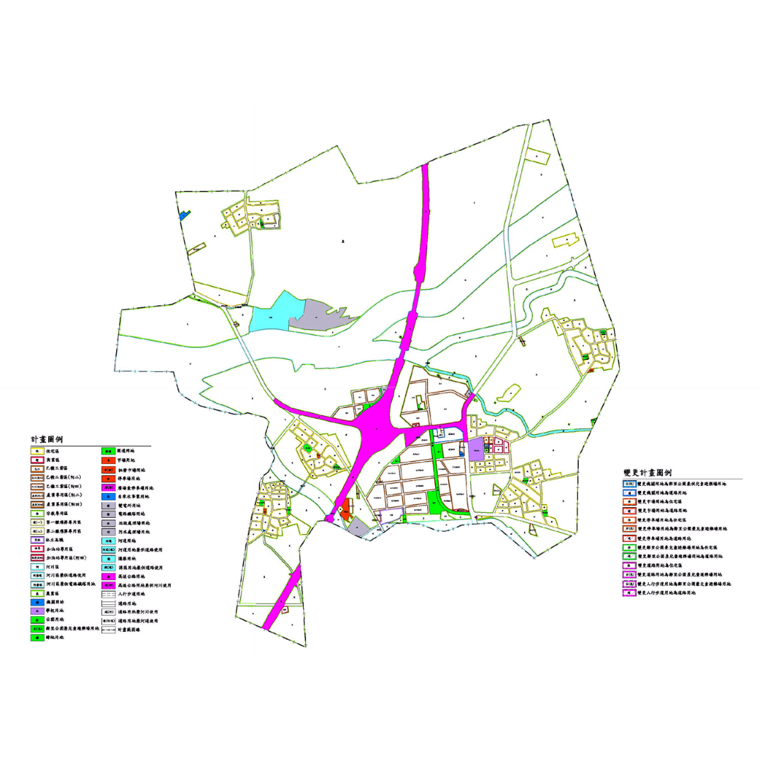 圖五 變更高速公路斗南交流道附近特定區主要計畫(第四次通盤檢討)(第三階段)變更計畫位置 (出處:雲林縣政府)