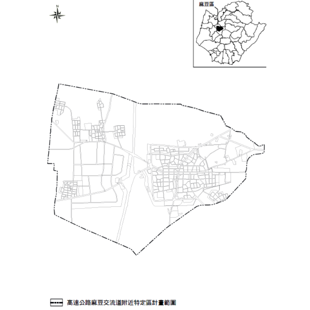 圖一 計畫位置與範圍 (出處:臺南市政府)