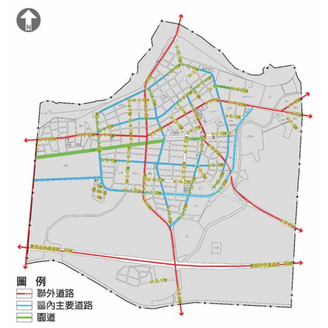 圖六 檢討後交通系統 (出處:嘉義縣朴子市公所)