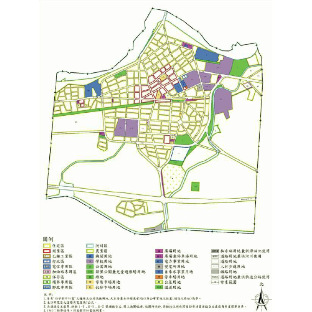 圖五 檢討後都市計畫 (出處:嘉義縣朴子市公所)