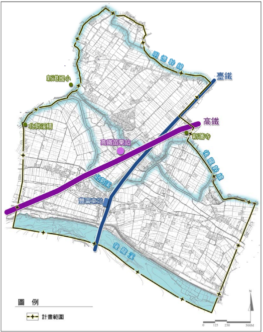 計畫範圍示意圖  來源：苗栗縣政府