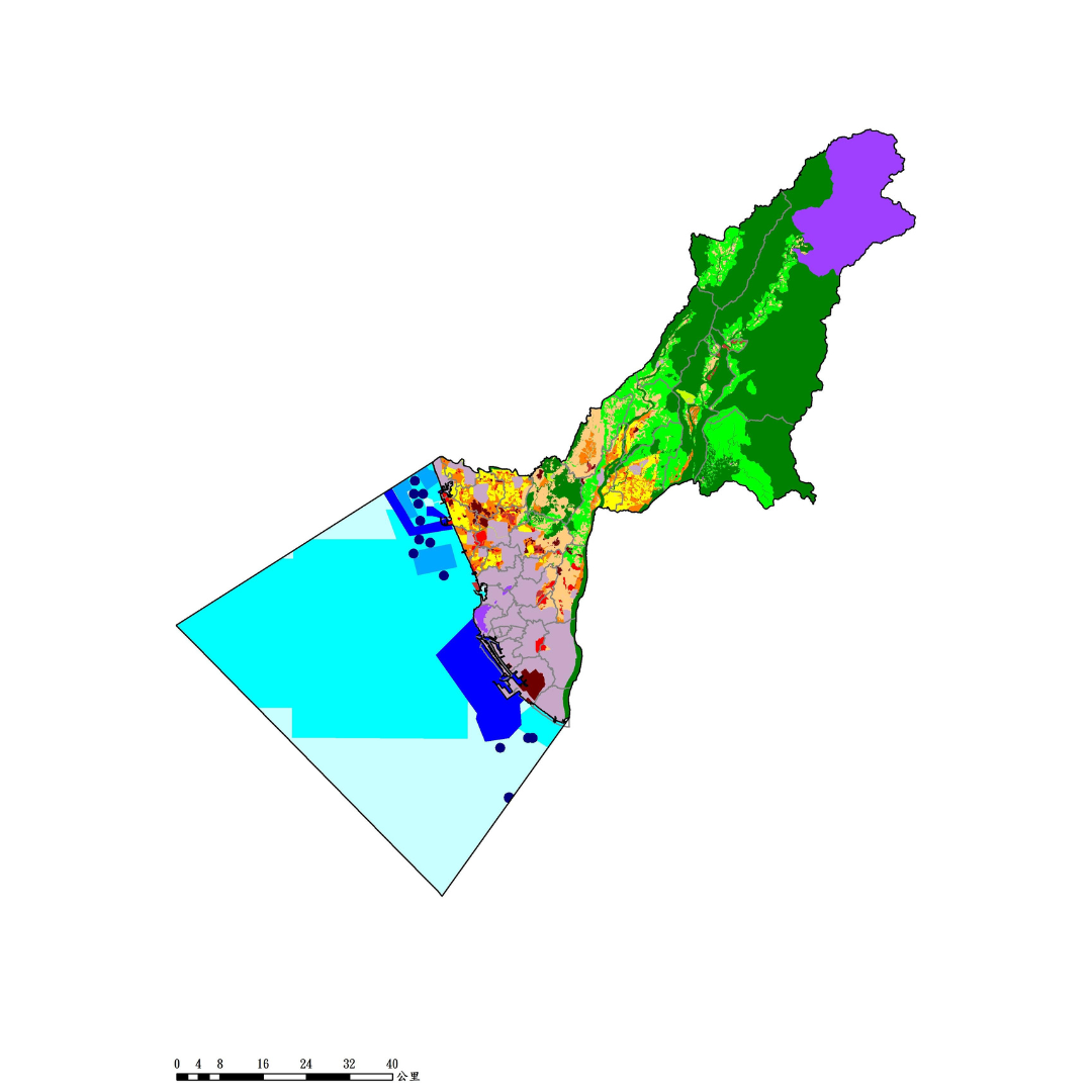 圖五 高雄市國土功能分區分類劃設成果 (出處:高雄市政府)