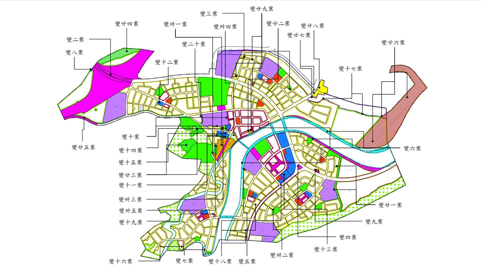 三峽都市計畫變更位置示意圖