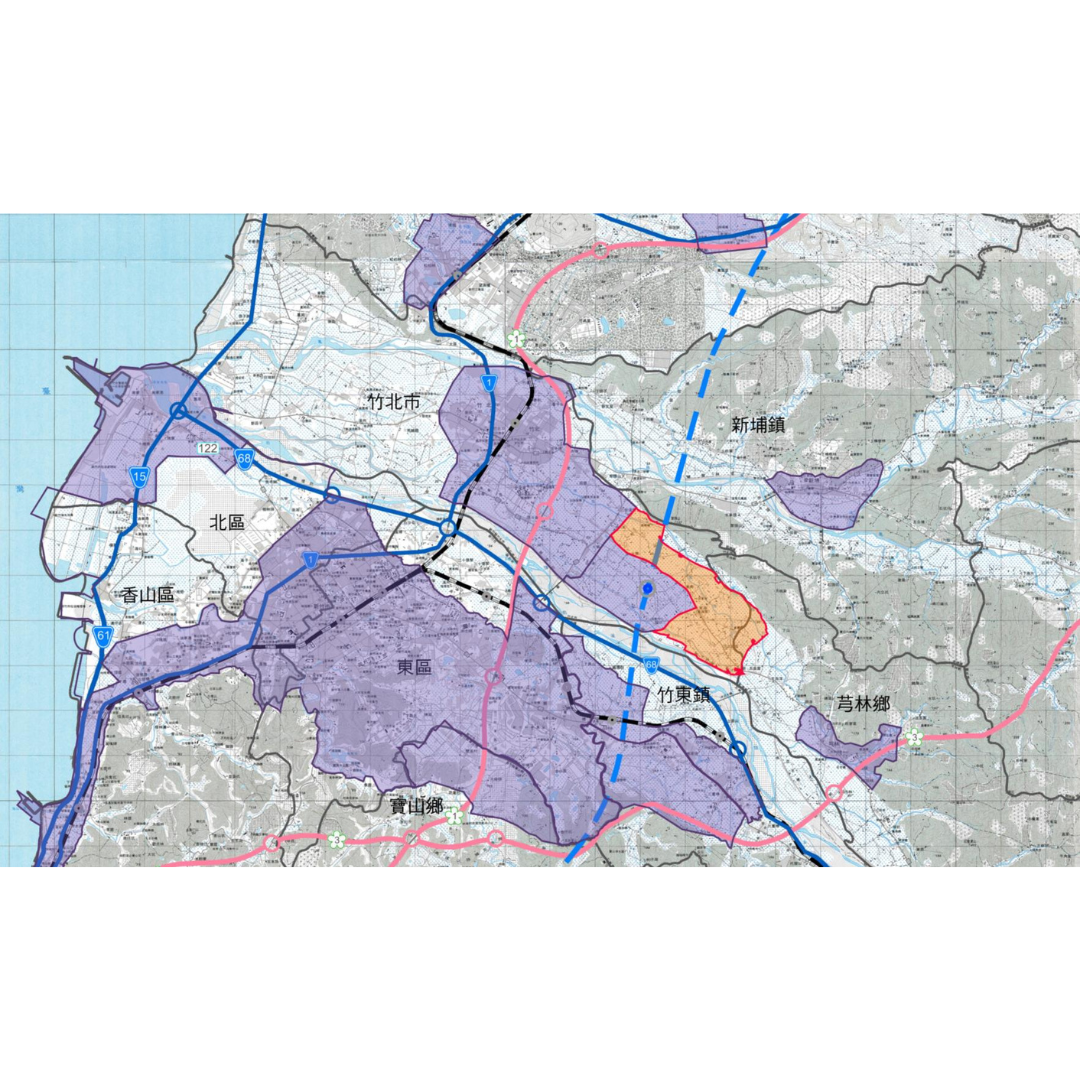 圖一 計畫位置 (出處:新竹縣政府)