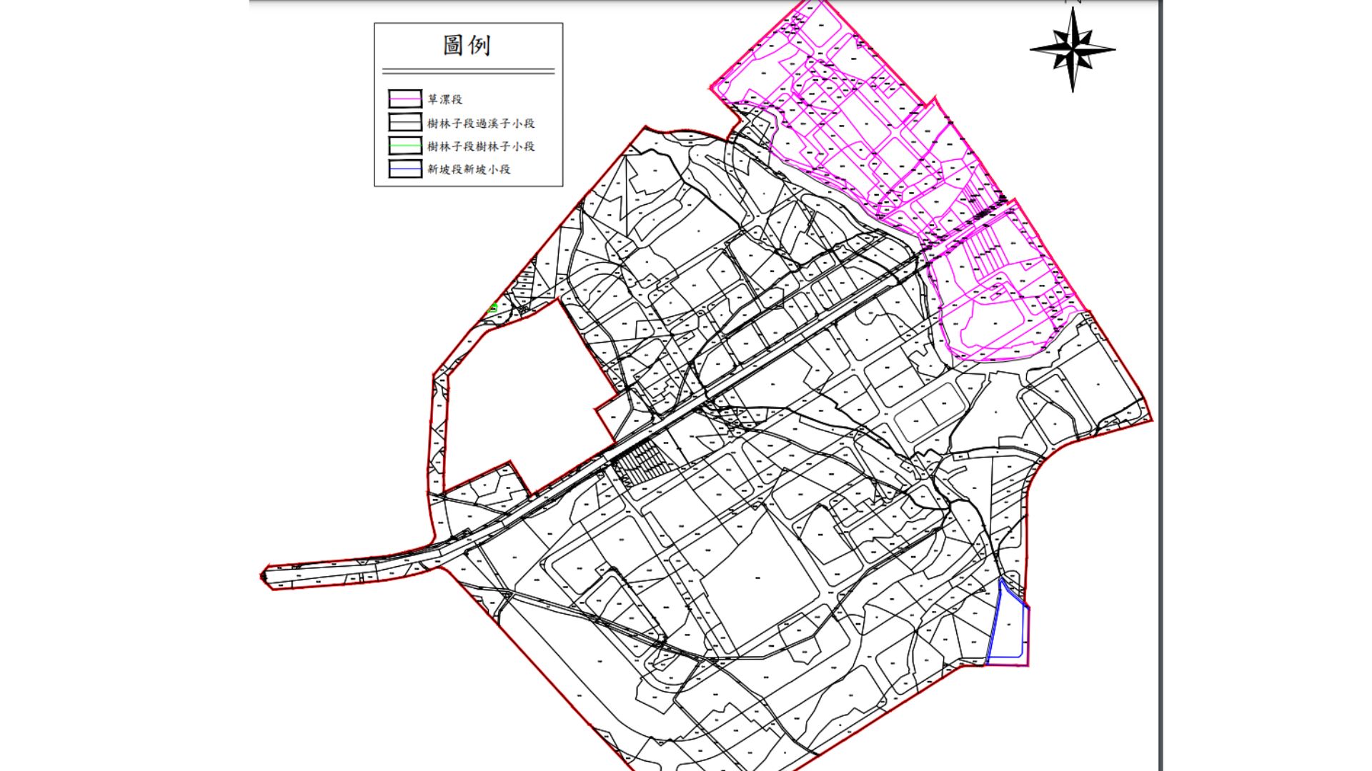 重劃前地籍分布