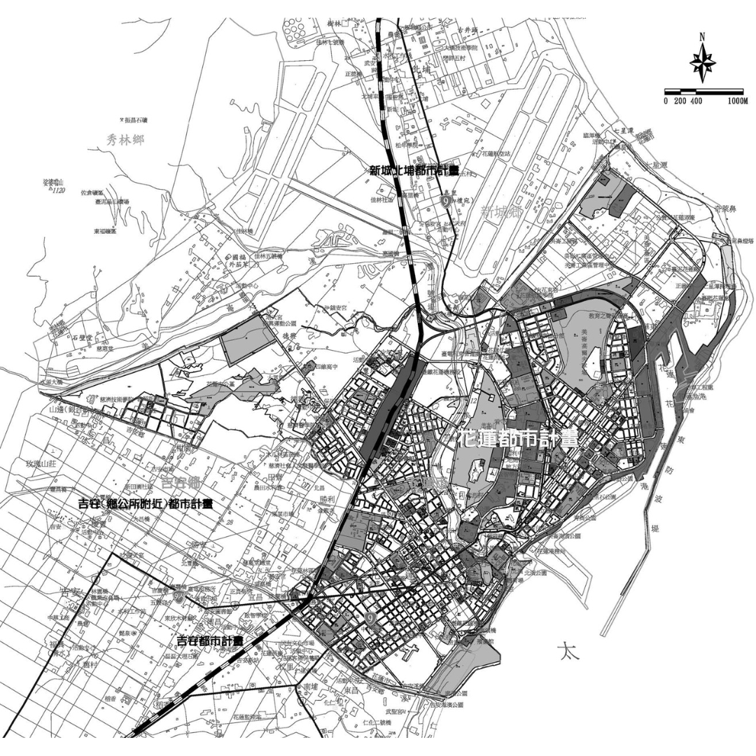 圖三 花蓮都市計畫範圍 (出處:花蓮縣政府)