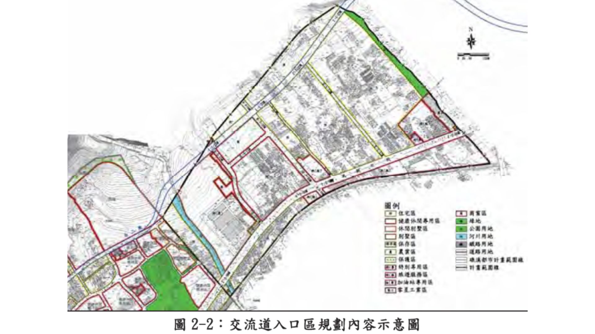 交流道入口區規劃範圍