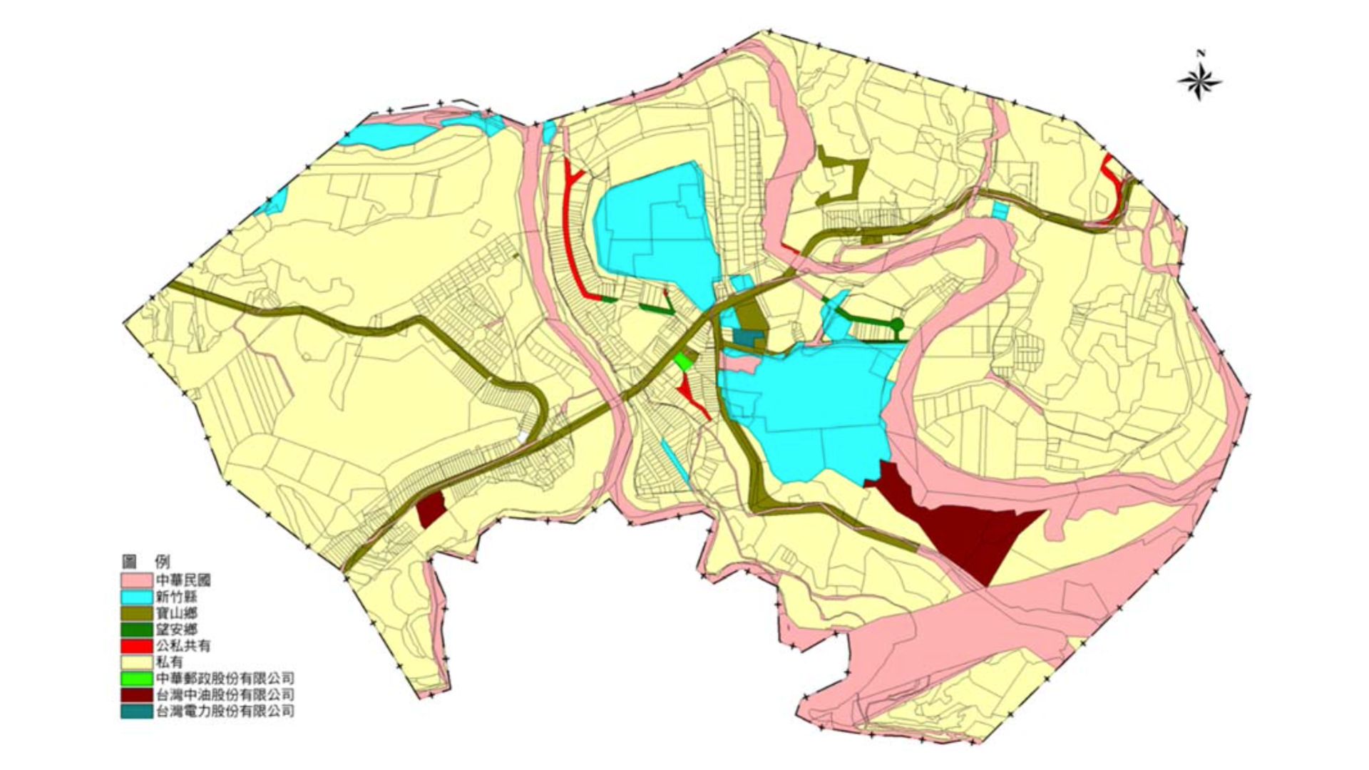 土地權屬分佈示意圖