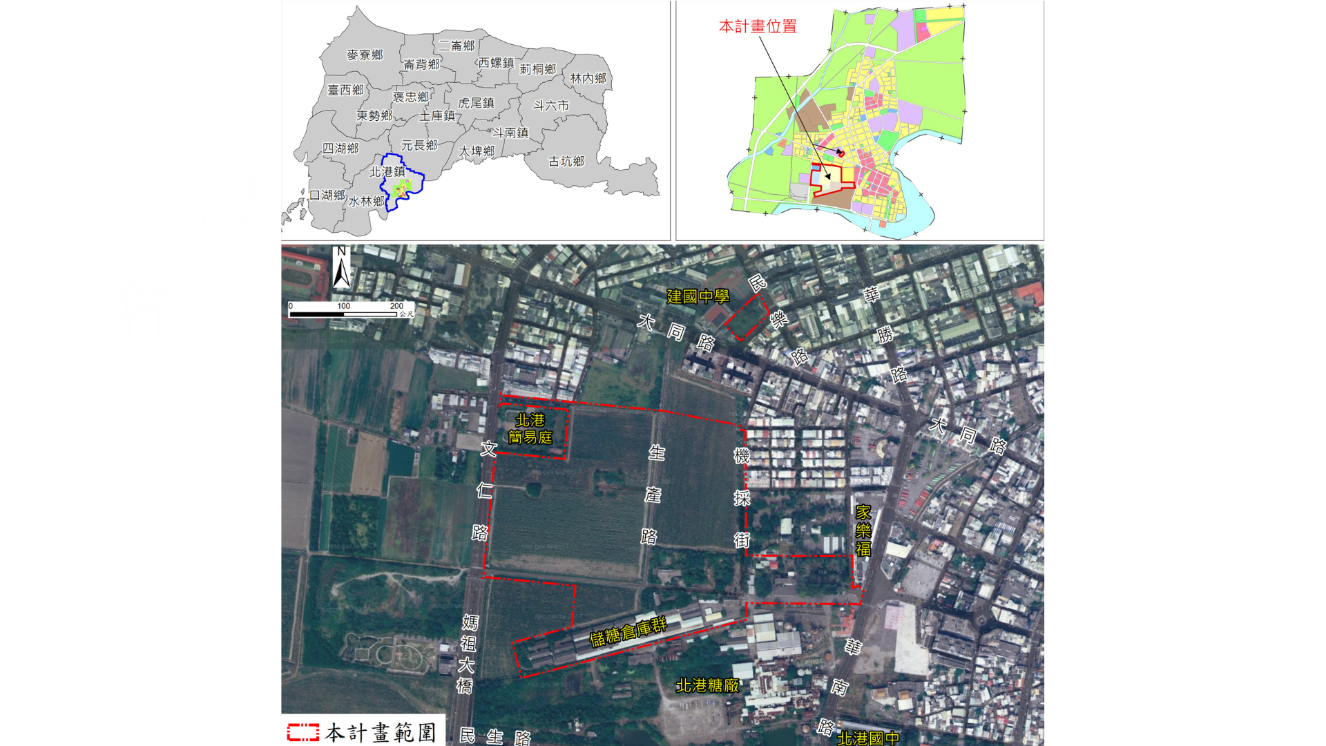 圖一 計畫位置及範圍 (出處:雲林縣政府)