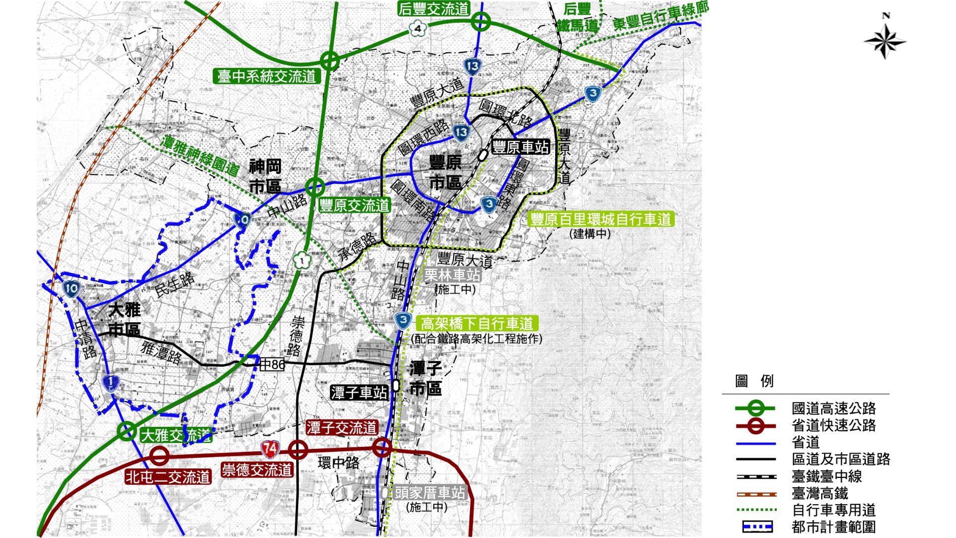 交通系統現況示意圖