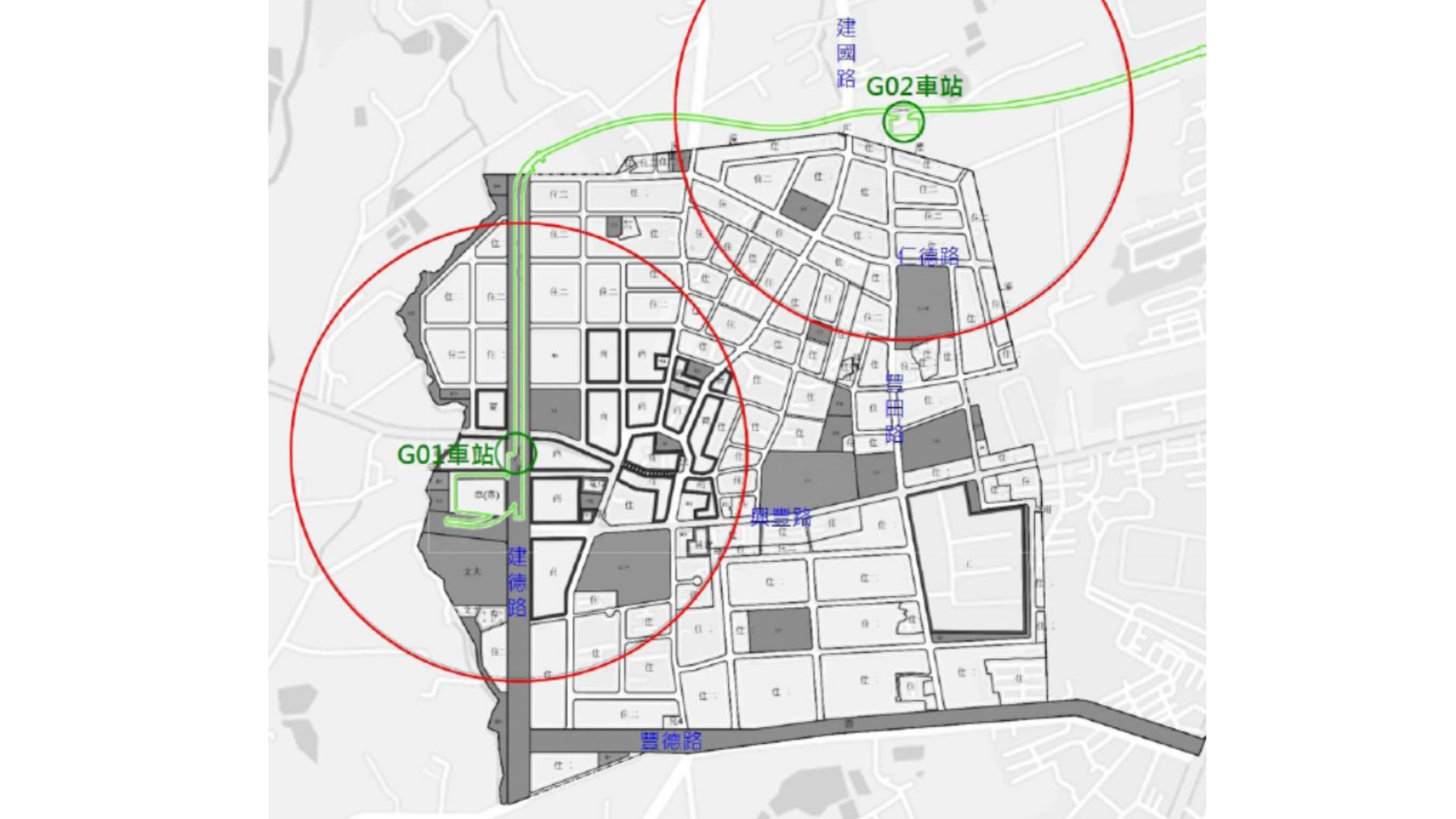 捷運綠線路線及場站