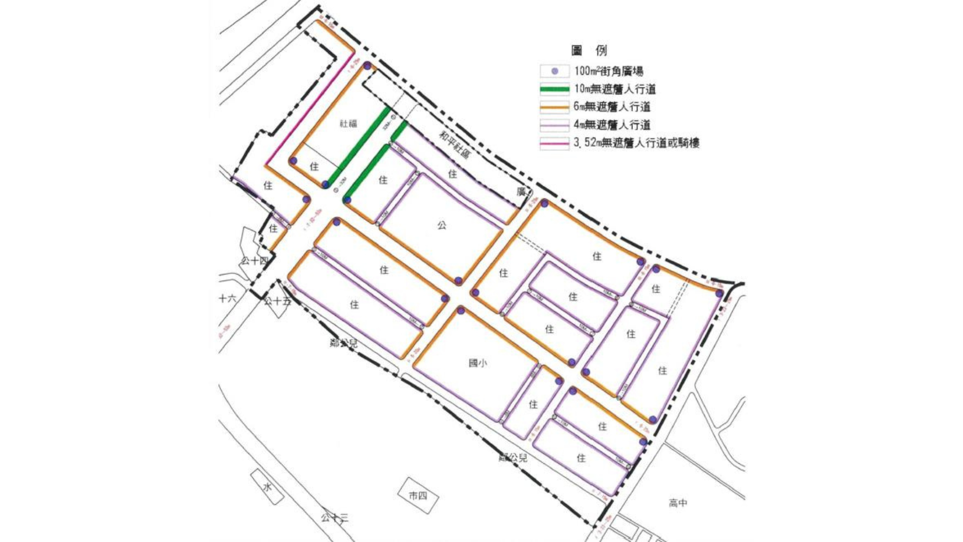 圖三 退縮規定示意圖 (出處:新北市政府)