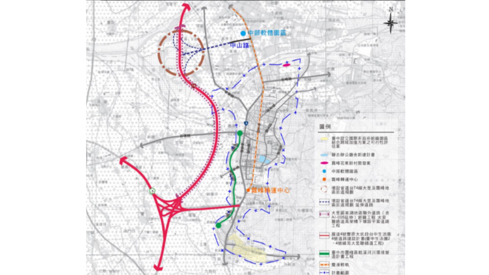 相關建設計畫位置