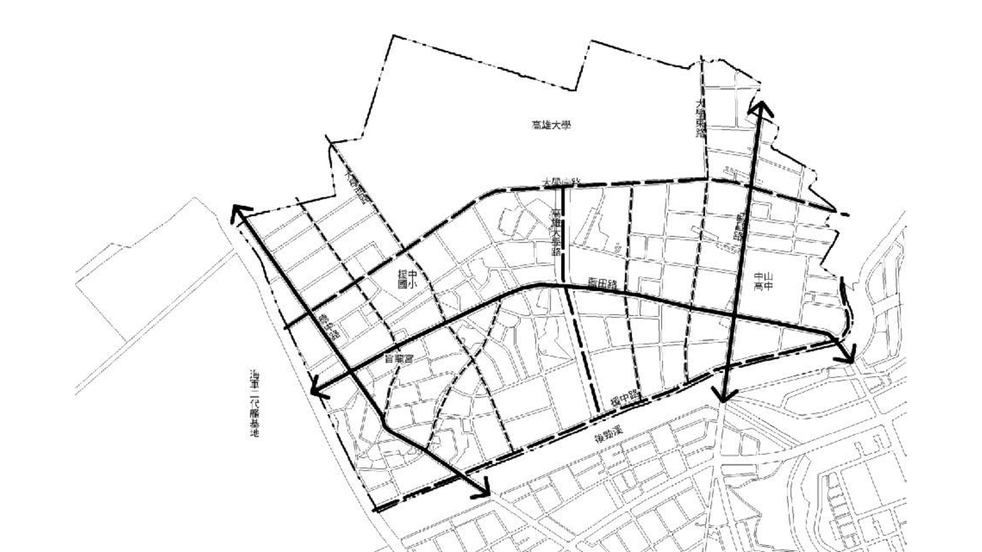 圖六 本計畫道路系統功能分類 (出處:高雄市政府)