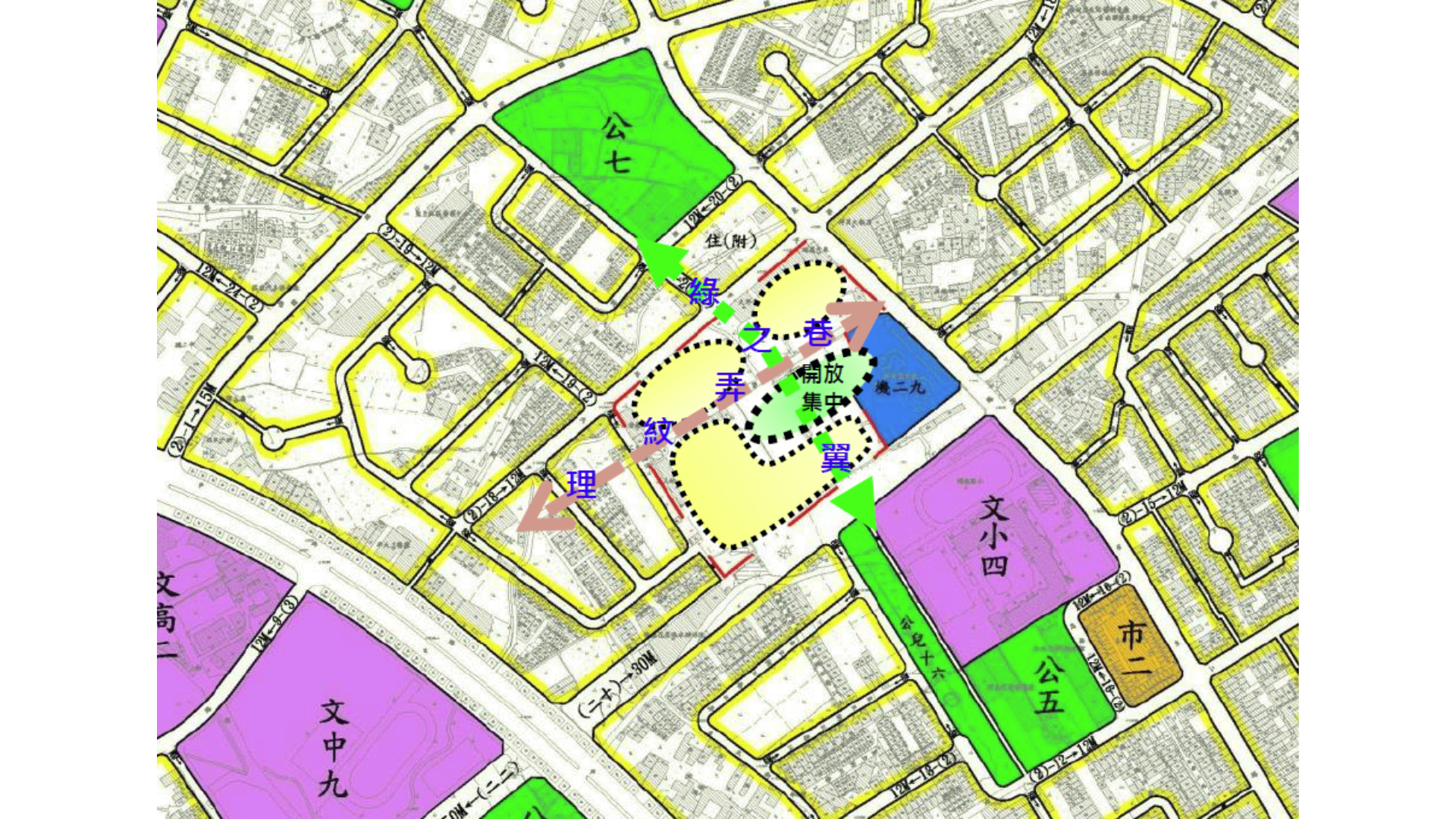 圖三 規劃構想 (出處:苗栗縣頭份市公所)