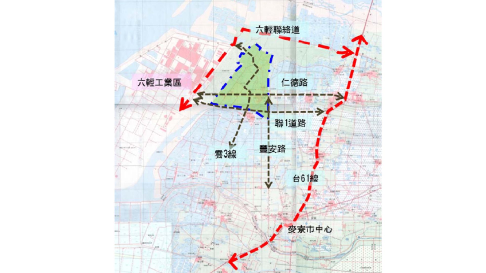 計畫區交通現況示意