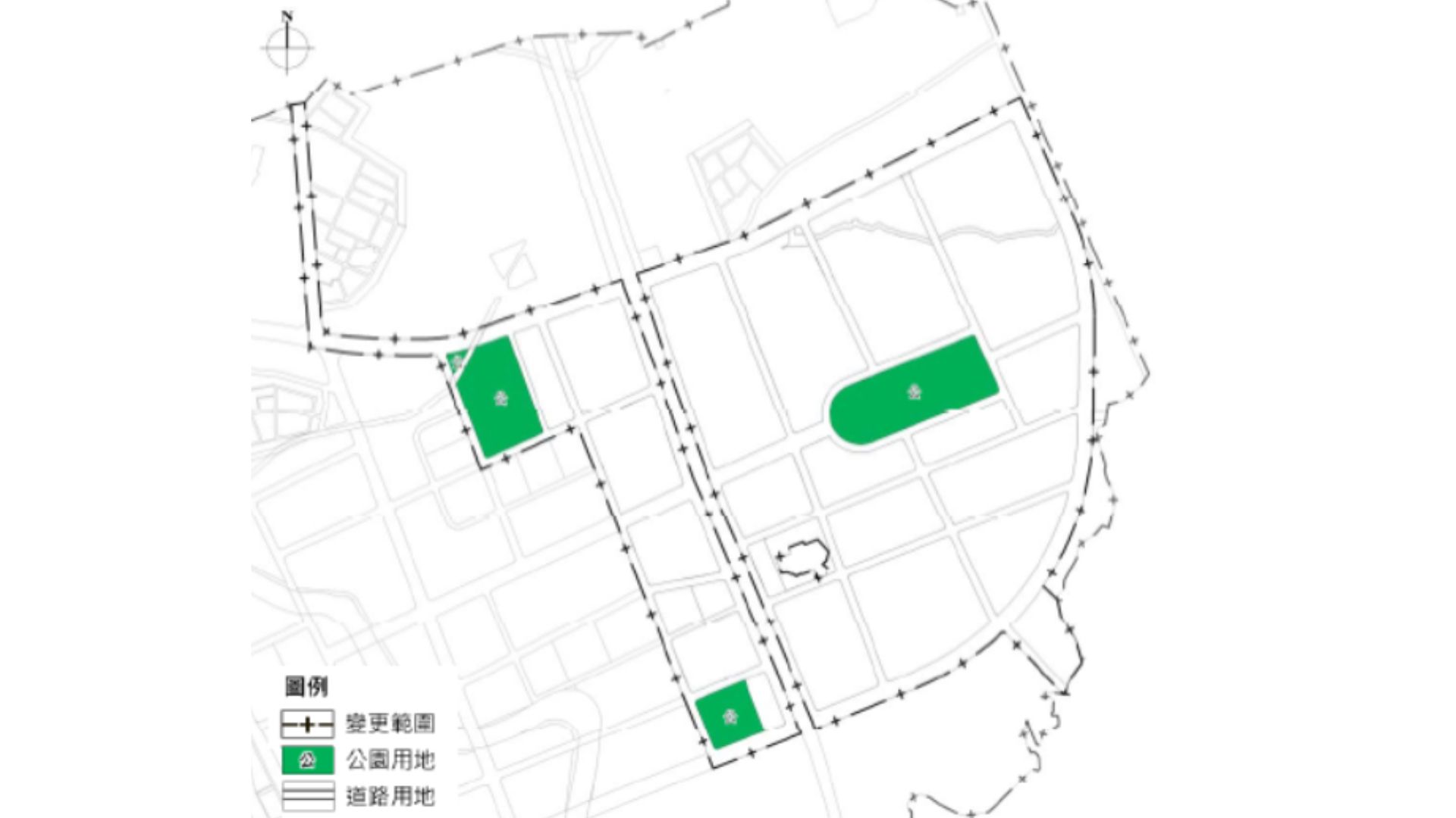 公共設施用地配置示意圖