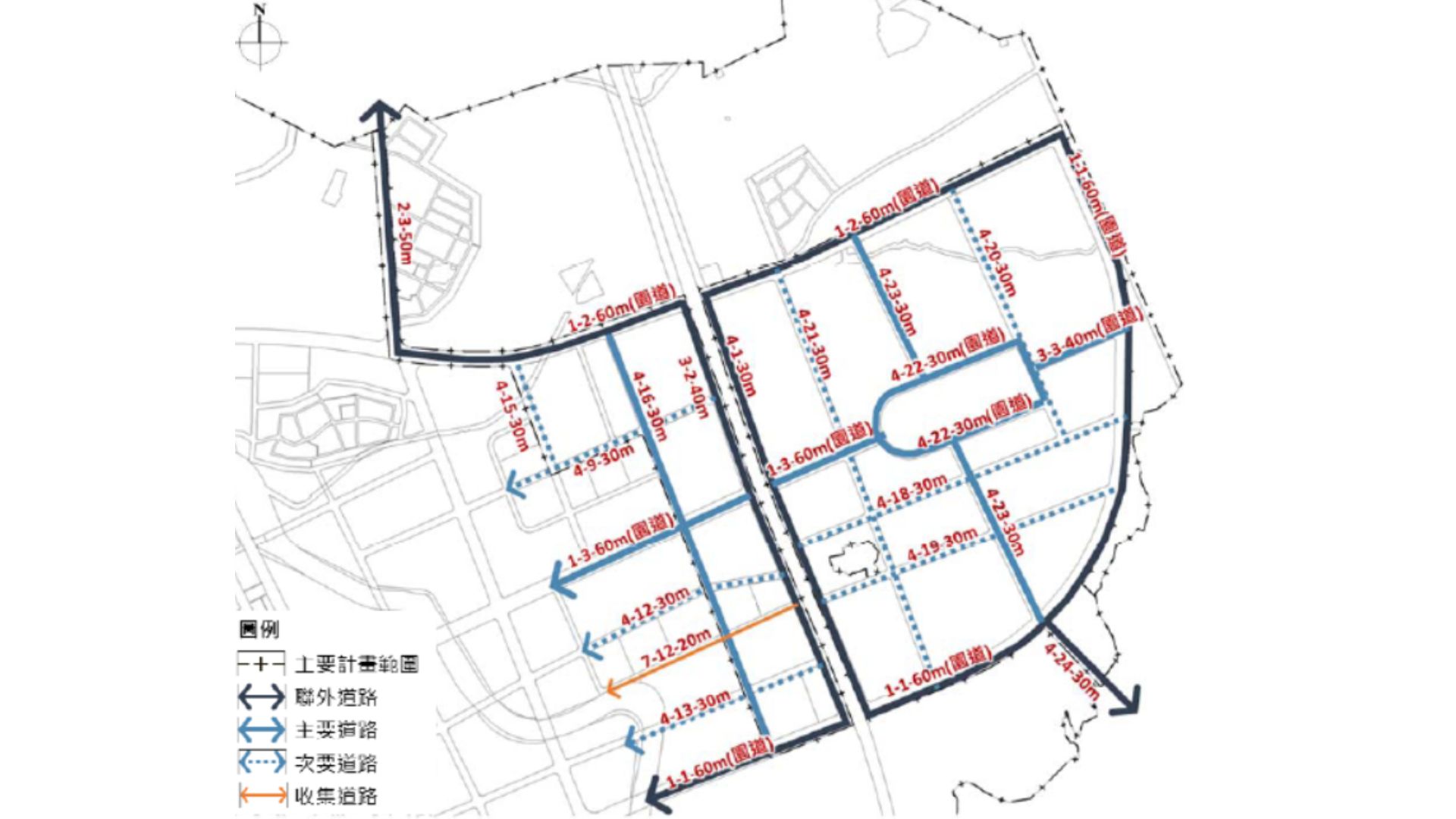 道路系統示意圖