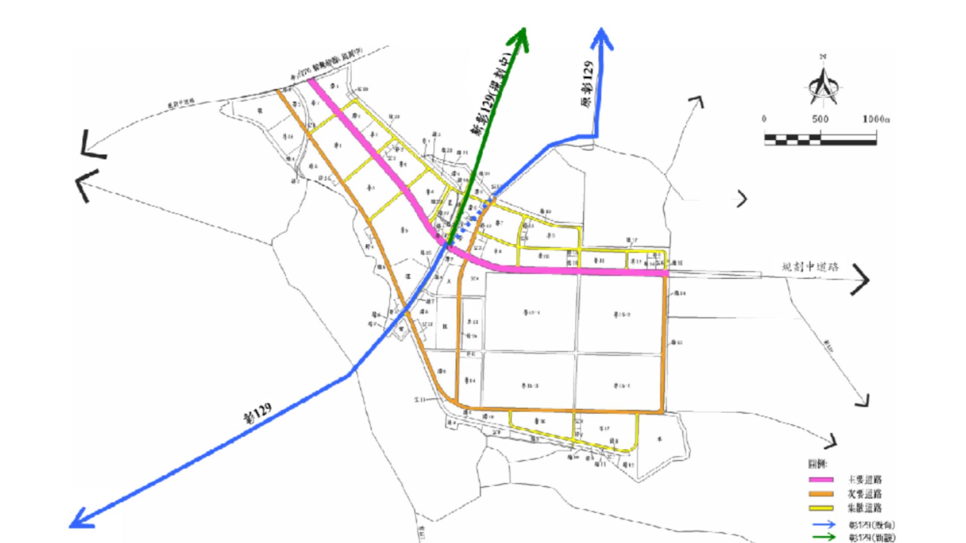 園區內道路系統圖