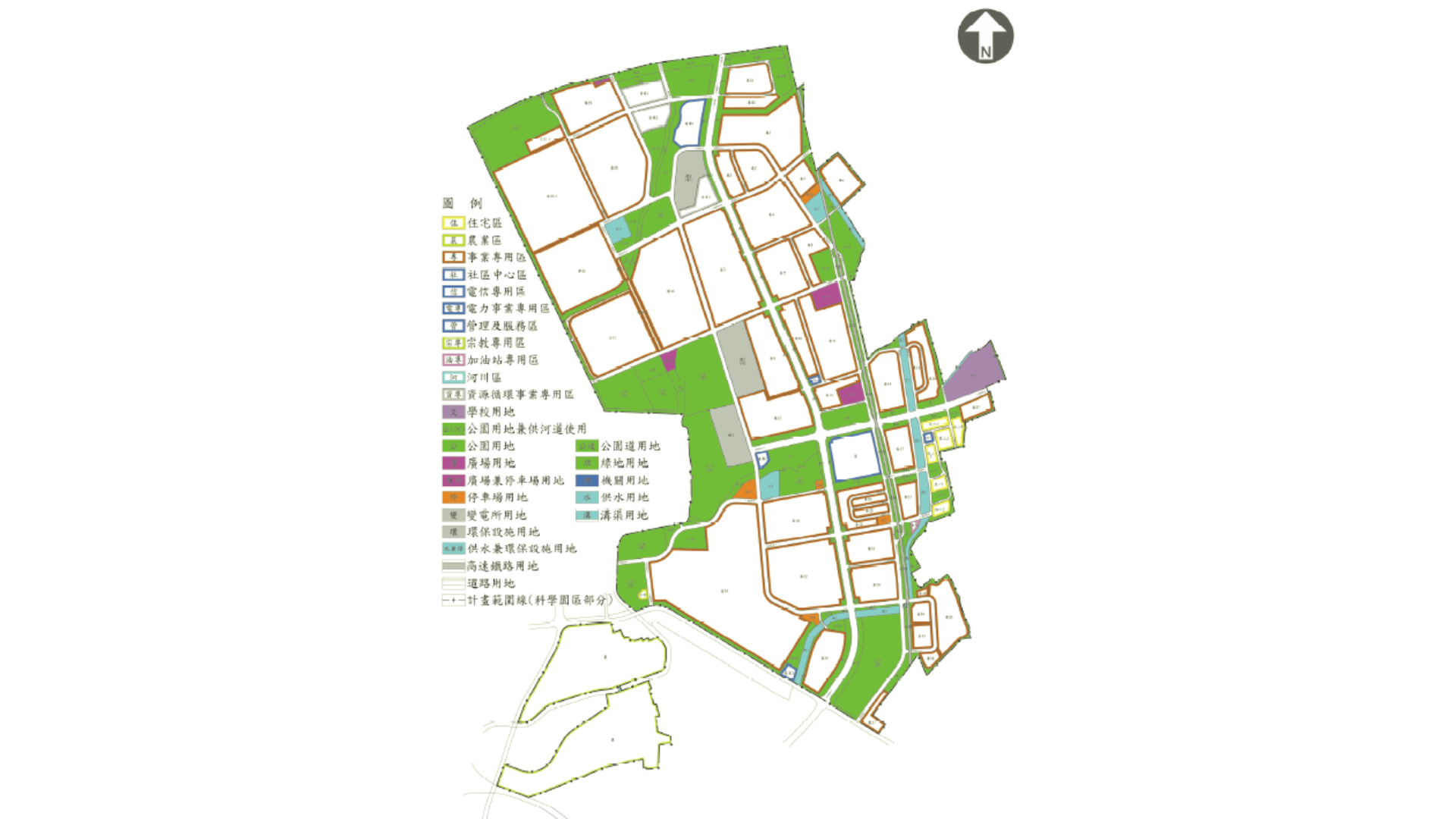 圖五 通盤檢討後計畫 (出處:臺南市政府)