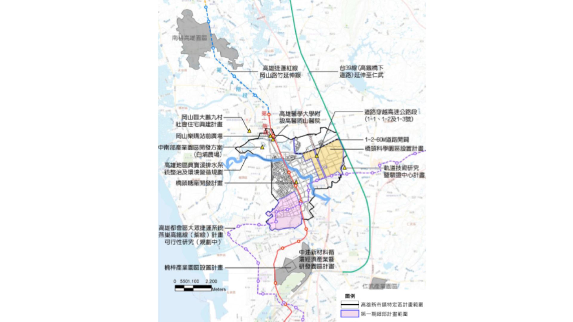 重大建設計畫區位示意圖