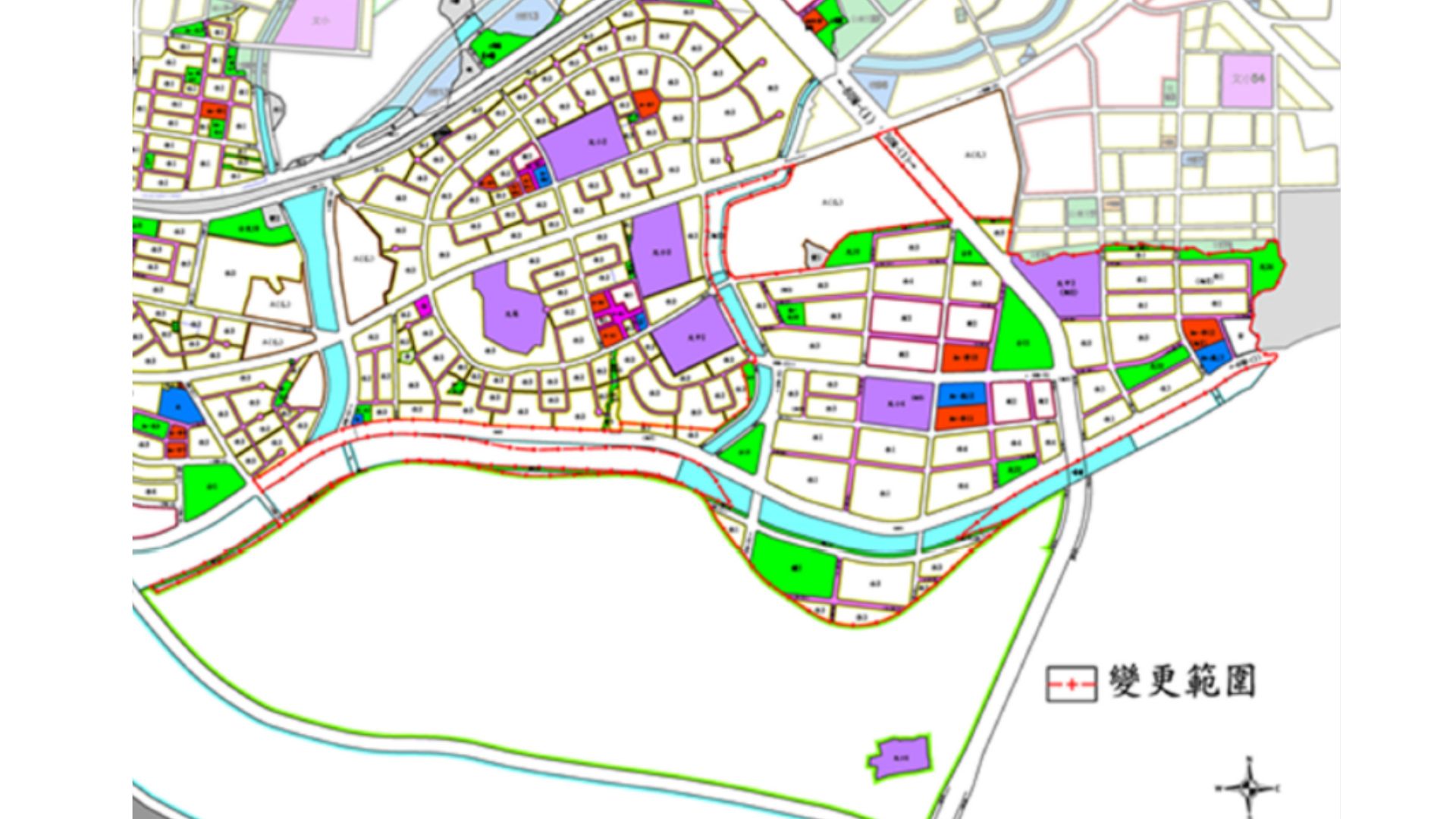 變更前現行細部計畫示意圖