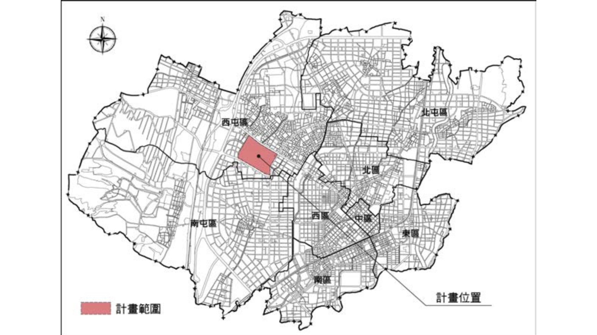 圖一 計畫區位置 (出處:臺中市政府)