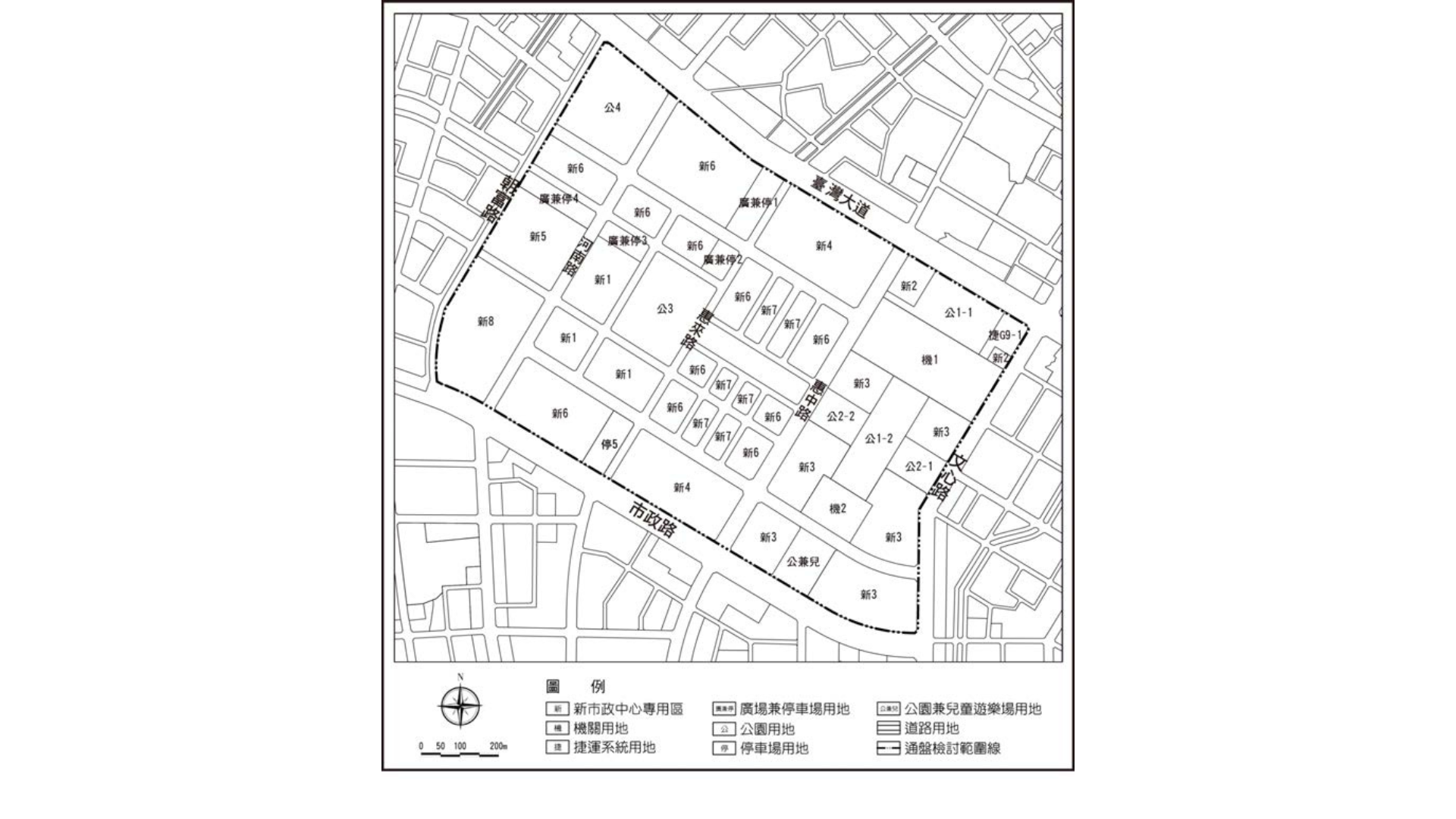 圖二 通盤檢討範圍 (出處:臺中市政府)