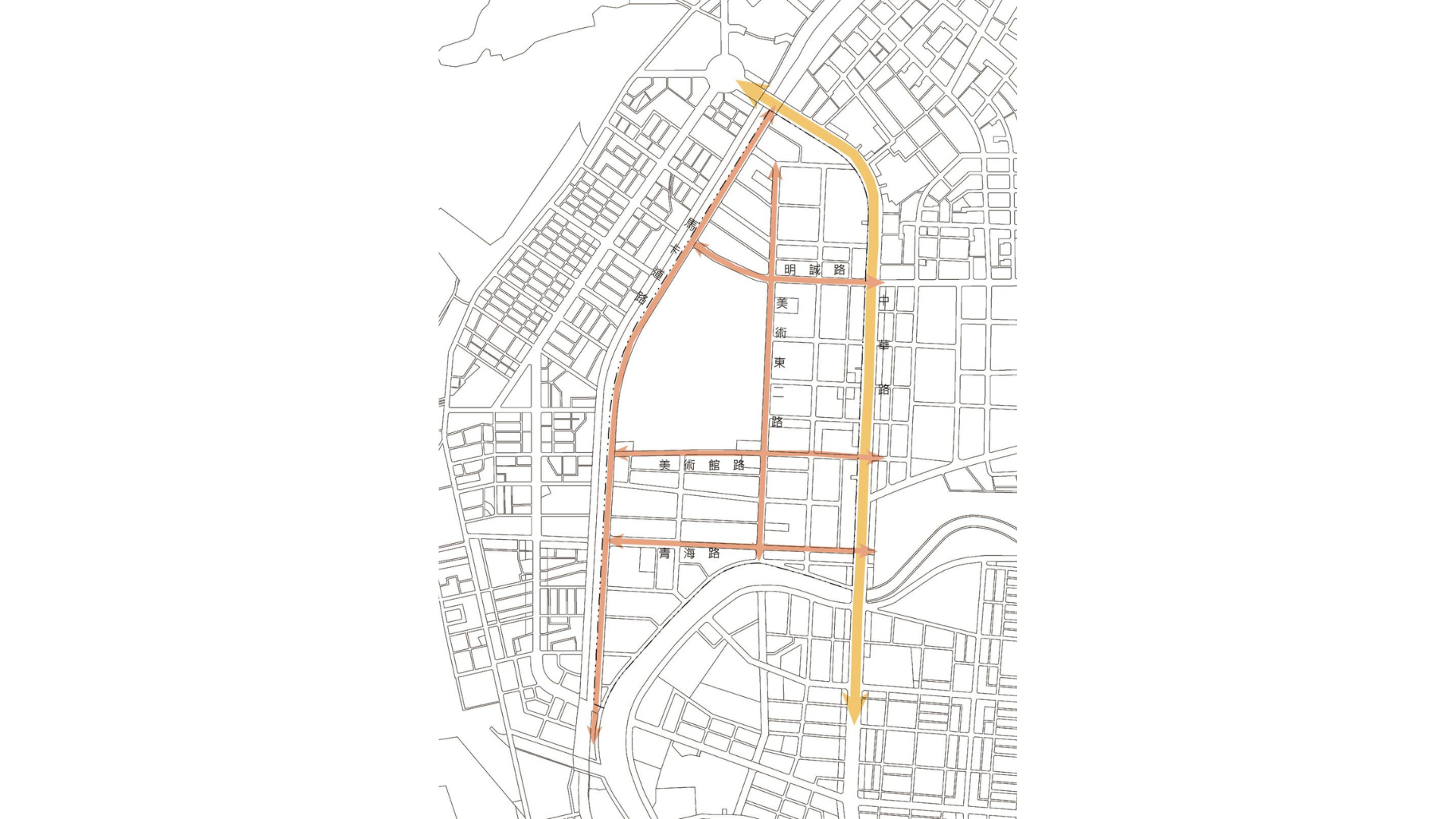 圖六 現行道路系統計畫 (出處:高雄市政府)