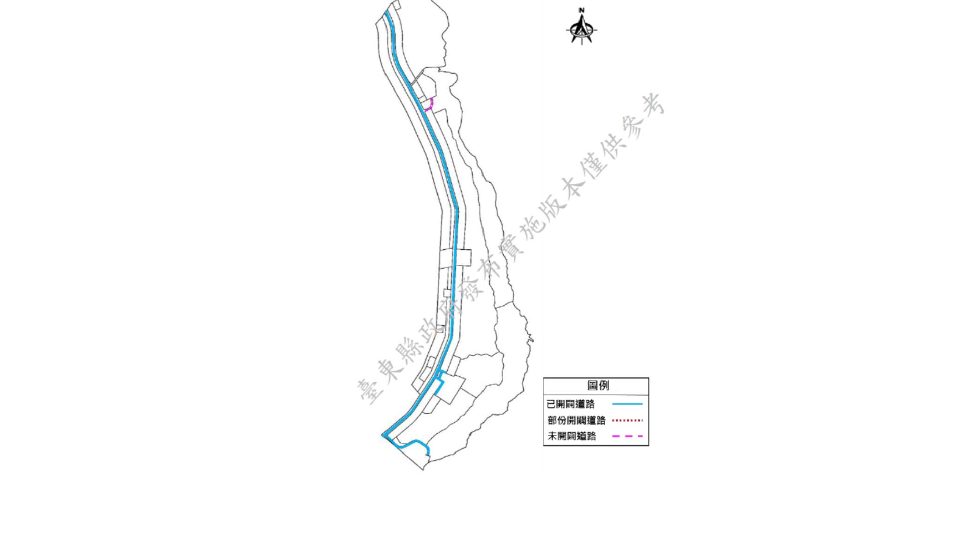 本次專案檢討區内道路系統開闢現況