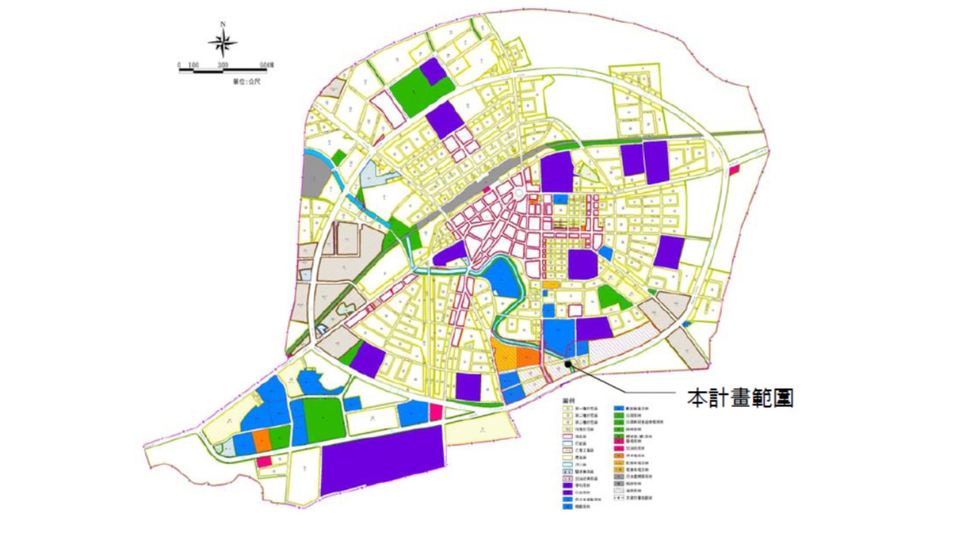 變更斗六(含大潭地區)都市計畫(第三次通盤檢討)示意