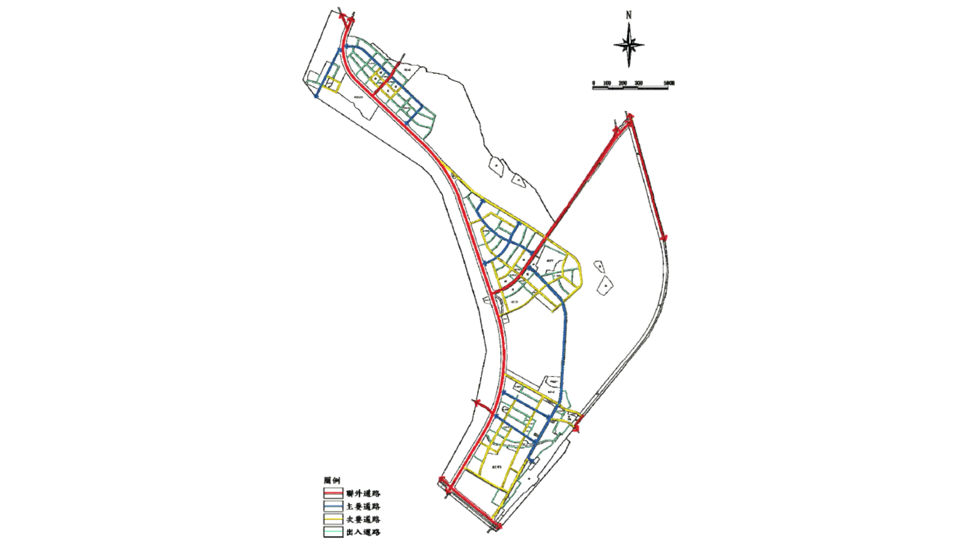 圖五 檢討後道路系統計畫 (出處:臺中市政府) 