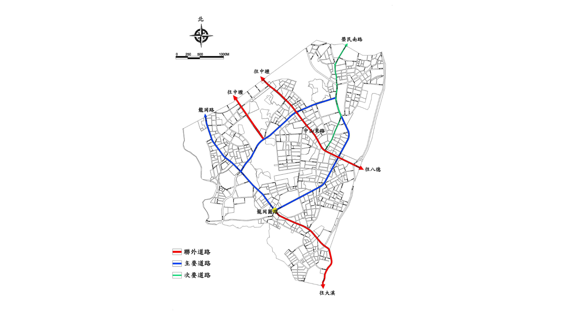 圖四 計畫區道路系統 (出處:桃園市政府)