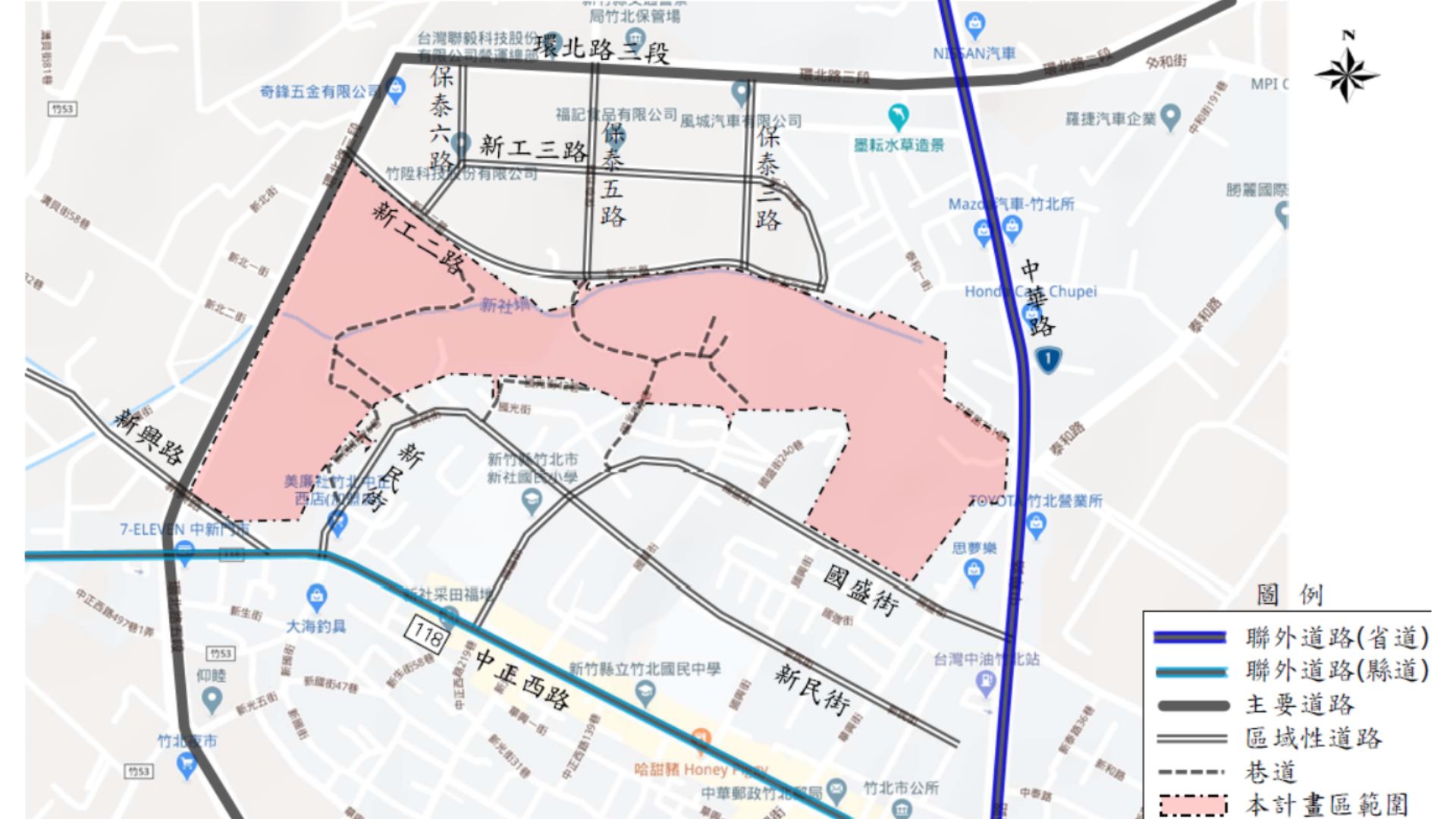 計畫區及周邊地區交通系統現況