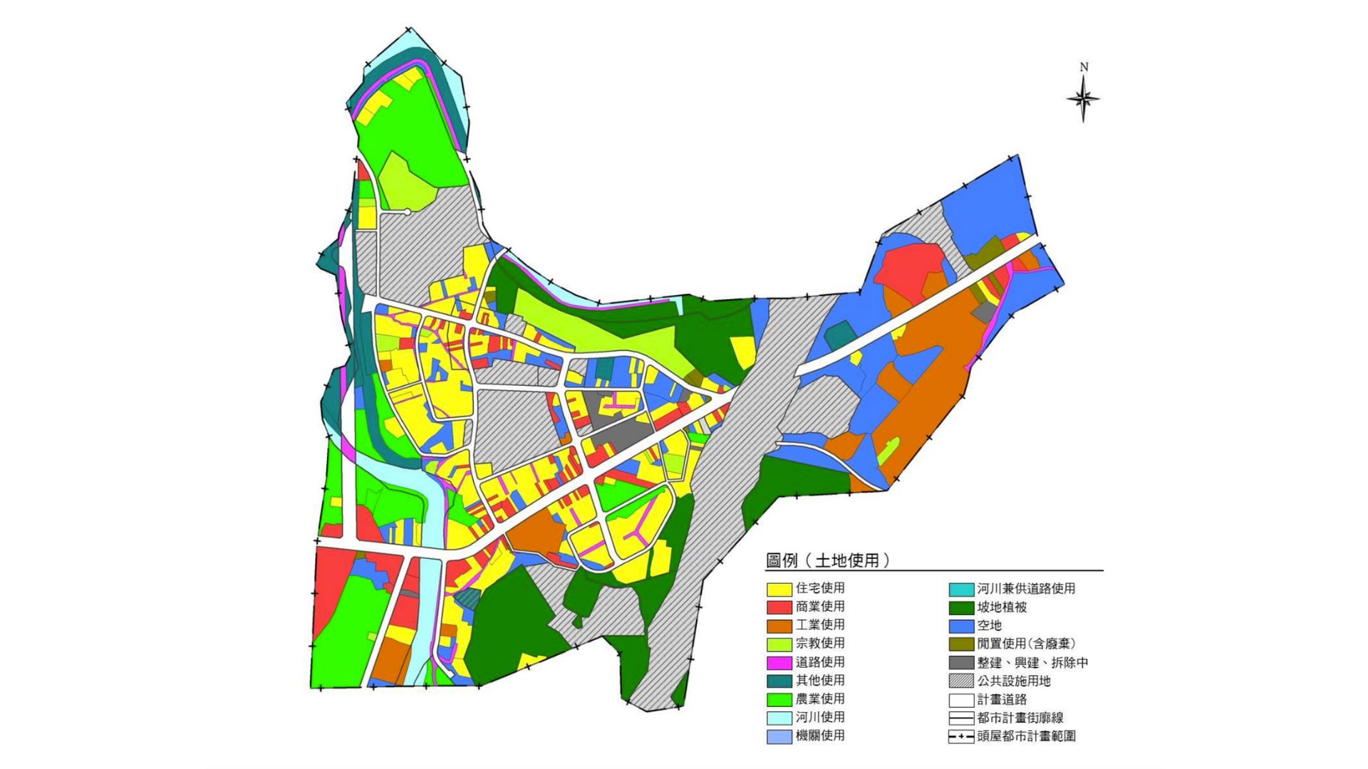 土地使用現況示意圖