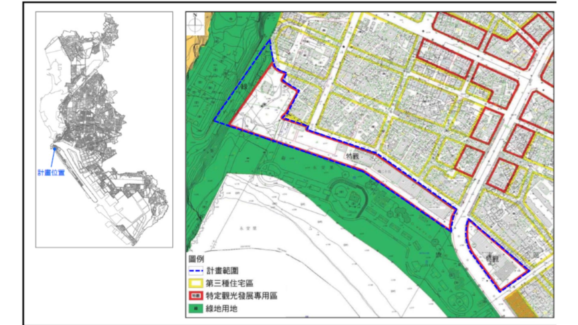 計畫位置及範圍示意圖